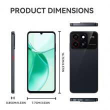 ZTE，智能手机，Blade A35 幻影黑，已解锁，Android 14，（4GB RAM+8GB Fusion）+ 64GB ROM，5000mAh 电池，双 SlM 4G，插头为欧洲标准，支持 NFC，4G LTE，全球版本 - 魅影黑 - 查看 3