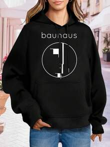 Women's Bauhaus Logo T-Shirts Sweatshirts  Vintage Art Deco Apparel - 黑色 - 查看 1