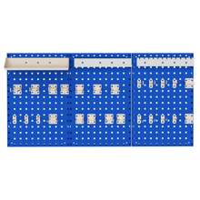 Wall-Mounted Pegboard Kit Tool Board Organizing Kit - 藍色 - 查看 1