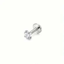 ORAZIO 1 pieza Piercing de acero inoxidable de 18G para la nariz, anillos y pendientes para el labio, aretes