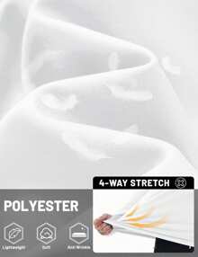 KEFITEVD Men's Hooded UPF 50+ Sun Protection T Shirts Long Sleeve Athletic Fishing Shirts Rash Guards - White - View 5