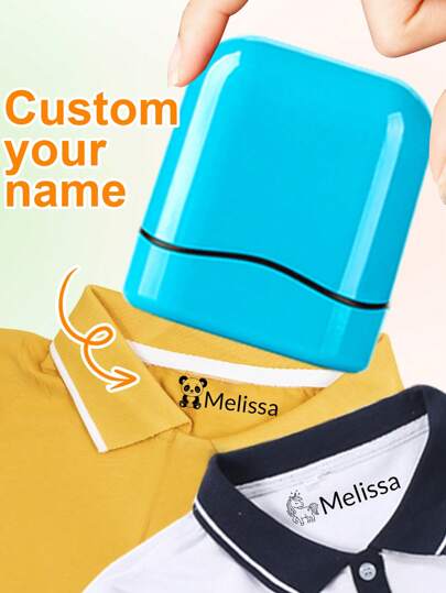 LICVIC 1pc Custom Name Signature Stamp For Kids, Back To School Supplies For Kids,Name Stamps Personalized, DIY Customized Self Inking Name Stamp, Stamps For Signing Name, Name Stamp For Clothing Kids Waterproof, Reproduce Your Handwriting Signature, Edit,Back To School Fashion,Christmas Gift