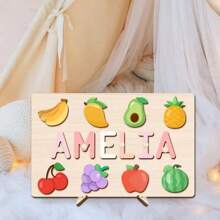 Customized Personalized Name Puzzle Board, Easter Gift, Name Puzzle, First Birthday Gift, Unique Name Puzzle Board, Educational Toys For Baby Boy Or Girl, 3D Letter Puzzle Toy, Custom Baby Name - Multicolor - View 11