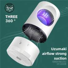 Lampe électrique anti-moustique, anti-insecte et anti-mouche à LED avec piège lumineux. Petit tue-insectes avec alimentation USB et adaptateur. - Multicolore - Voir 6