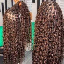 2 Bundles Human Braiding Hair For Boho Braids, Brown 16Inch -28Inch 100g Brazilian Virgin Deep Wave Bulk Human Hair For Braiding Extensions Hair 4# - Brown - View 4