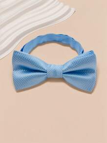 2pcs Children's Solid Color & Striped Two-Layer Pre-Tied Bow Tie, Suitable For Performance, Party, Daily Wear - Multicolor - View 9