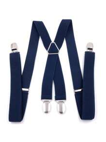 Bretele pentru bărbați, cu elasticitate înaltă, reglabilă, 4 cleme puternice, de 25 mm lățime, bretele pentru pantaloni, rezistente, în formă de X, bretele pentru pantaloni, unisex, pentru bărbați, bretele reglabile cu 4 cleme metalice puternice, bretele elastice pentru spate, pentru bărbați și femei. Ocazii formale și de afaceri, cadou ideal