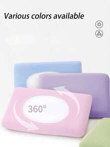 Soft Disposable Travel Pillow Cover, Stain-Resistant Fabric, Washable, Suitable For Hotel, Business Travel, Outdoor Camping - Solid Color - Multicolor - View 4