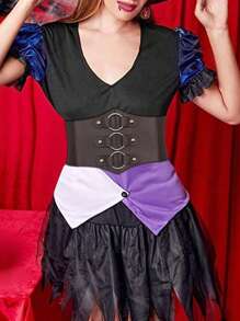 1 件女士优雅蕾丝腰带，低调别致的设计适合通勤、聚会、约会、派对场合 - 棕色 - 查看 3