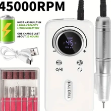 New Nail Polisher 45000 Rpm Rechargeable Portable Nail Polisher Professional Polishing Nail Remover.