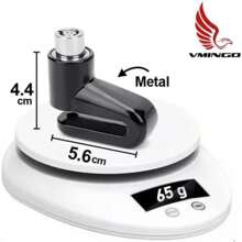 Candado Disco Aluminio Motocicleta Bicicleta Segura Proteccion Anti Robo Freno Bloqueo Lock Compacto Vmingo Mexico - Negro - Ver 6