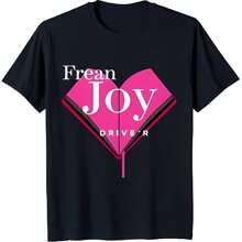 Bold  T-Shirt With 'Frean Joy DRIVER' Text & Heart Shaped Book Graphic