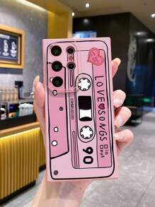 1 件涂鸦胶带图案手机壳适用于 Apple、/Galaxy、Infinix、Redmi、OPPO、VIVO、Realme - 粉色 - 查看 5