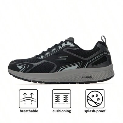 Skechers Go Run Consistent Breathable Running Shoes For Men, Outdoor Training Shoes 220034-BKGY