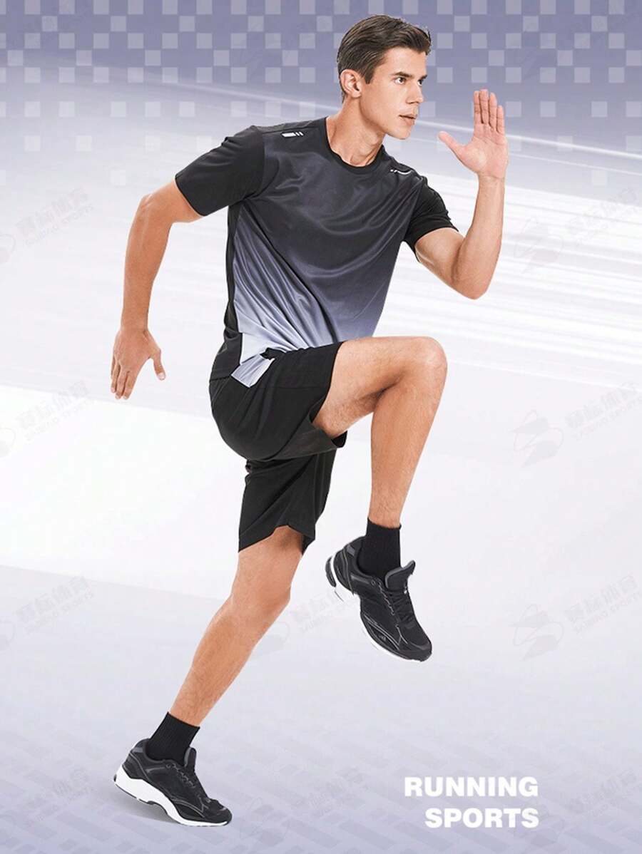 Conjunto De Playera Mangas Cortas Y Short Deportivo P Hombre,Conjunto deportivo de hombres para correr y andar en bicicleta, ropa fitness, camiseta de seda suave cubre-hombros, ropa de alta transpirabilidad, traje de baloncesto para los hombres, ropa de gimnasio, traje atlético, chándal de hombre, shorts de entrenamiento