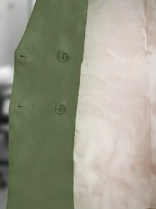 SACO ELEGANTE DE MODA - Verde Oliva - Ver 6