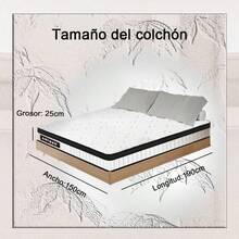 Colchón Matrimonial Memory Foam Mas Dos Almohadas Blanco - Blanco - Ver 7