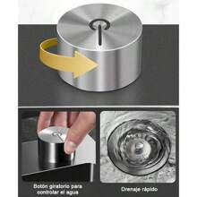 Fregadero De Cocina De Acero Inoxidable Con Accesorios 80x45 - Negro - Ver 10