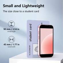 SOYES 3G Mini Smartphone, With Mini Phone Case, 2GB+16GB, Android Phone, 3.0 HD Screen, Wi-Fi, PocketPhone, Ideal Gift For, Easy To Use, CellPhoneCamera, TV, And Games To The Fullest.  Halloween Poison.   Christmas Present. - 粉色 - 查看 4