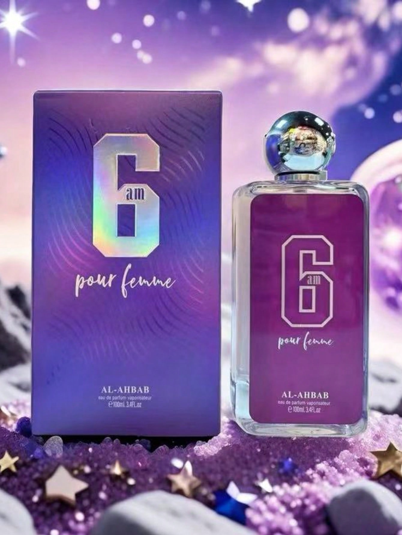 6 AM Pour Femme 100ml - Fragancia Fresca y Juvenil con Notas de Frutas y Flores, Ideal para el Uso Diario y Salidas Casu