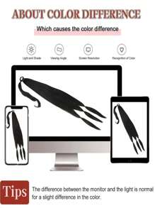 1 件长辫子马尾接发带头带直发接发马尾自然柔软合成假发女士日常佩戴 22 英寸 30 英寸 40 英寸日常颜色