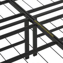 Basics Bed Frame With Storage, Foldable Metal Platform, Sturdy Steel, No Box Spring Needed, 14 Inches High, Tool-Free Setup, Full Size, Black - 14-inch - View 8