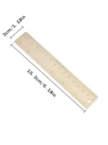 1pc Customizable Name And Text 15cm Brass Wave Ruler With Hole, Vintage Metal Straight Ruler,Hickened Drawing Stationery Gift,Back-To-School Gifts, Returning To School, Back To School