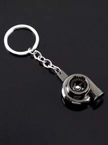 1/4 涡轮增压器钥匙扣，汽车零件，模型钥匙扣，涡轮增压器形状钥匙扣，创意涡轮增压器钥匙扣，金属钥匙扣，汽车零件旋转涡轮增压器钥匙扣，钥匙圈，包饰，可用于悬挂背包、相机、带肩带的书包、带文件袋、汽车配件包。 - 彩色 - 查看 1