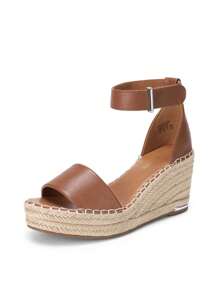 Women's Wedge Sandals Open Toe Espadrilles Sandals Comfortable Dressy Ankle Strap Platform One-Strap Sandals Suitable For Work Beach Holiday Summer Shoes - màu nâu - Xem 9