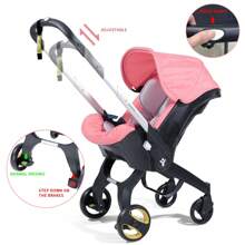 Push & Go! Reversible Stroller | Easy One-Hand Fold & Compact Travel Design | Portable With Adjustable Sunshade - The Ultimate Christmas Gift For New Parents.There Are Many Colors To Choose From. - Pink - View 7