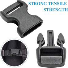 10 Pcs/Pack Piastic Side Release Buckle Curved 550 Paracord Bracelet Dog Collar Backpack Strap Webbing 10mm 15mm 20mm 25mm - Multicolor - View 5