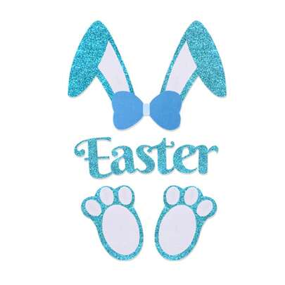 Pegatina de Pascua para puerta, práctica y de alta viscosidad, no deja residuos, ideal para decorar fiestas navideñas.