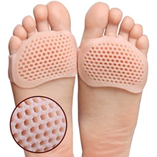1 Par Conjunto Palmilha Silicone Para metatarso Alivio Dores Nos Pes Macio Confortavel