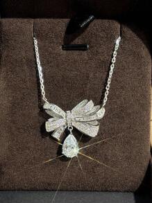 1 PC Romantic 925 Sterling Silver Cubic Zirconia Pendant Necklace Party Jewelry For Women Fine Jewelry - 1# - View 10