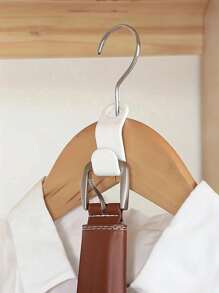 20-30pieces Of Mini Hangers Are Suitable For Wardrobe Connector Hooks, Stacked Plastic Wardrobe Coat Storage Racks, Thickened Plastic Connecting Buckle Hooks, Suitable For Various Types Of Hangers, Used For Wardrobe Organization, Connecting Hangers, Can Be Used In Stacks, Smooth Workmanship, New Material PP Material - Mini Hook - View 3