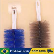 Escova De Ventilador Flexível Microfibra Removedor De Poeira Doméstica Limpeza Dobrável Ar Condicionado Obturador - Cinza - Visão 5