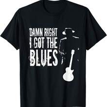 Damn Right I Got The Blues T-Shirt T-Shirt - Black - View 1
