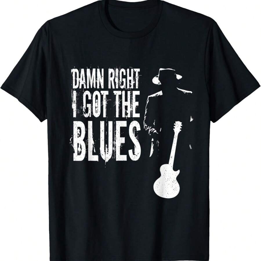 Damn Right I Got The Blues T-Shirt T-Shirt - Black - View 1