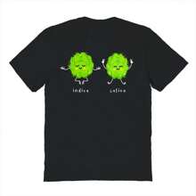 Nearly There Indica Sativa Graphic Cotton Unisex T-Shirt - màu đen - Xem 1