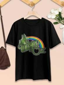 Valentine's Day Wizard of Oz T-Shirts for Women Cute Funny Unique Designs - Negro - Ver 2