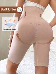 Maternity High Elastic Waist Capri Leggings, Suitable For Everyday Wear - Pink - View 2