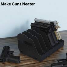Gun Rack For Pistol, Soft Foam Pistol Holder For Gun Safe, Cabinet, Storage, Handgun Stand Organizer Accessories With Gun Slots.Handgun Rack Stand Display Holder - Black - View 5