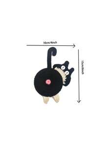 1 Knitted Cat Coaster, Creative Cute Cat Butt Coaster, Home Dining Table, Office Desk Coaster, Insulation Mat, Coffee Cup, Tea Cup, Water Cup Mat, Dining Mat, Home Decoration Mat
