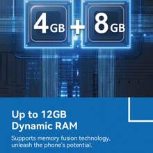 ZTE，智能手机，Blade A35 幻影黑，已解锁，Android 14，（4GB RAM+8GB Fusion）+ 64GB ROM，5000mAh 电池，双 SlM 4G，插头为欧洲标准，支持 NFC，4G LTE，全球版本 - 魅影黑 - 查看 9