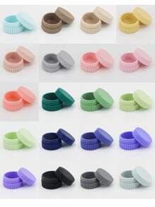 Cream Jars, Small Silicone Cream Jars, Multicolor Silicone Travel Containers, 20Ml Small Silicone Travel Containers For Lotion, Toiletries Small Silicone Cream Jars, Powder, Necklace, Earring, Body Hand Cream, Travel Size Container Leakproof Travel Accessories, And Perfect For Body Lotion, Hand Cream, And Jewelry Storage