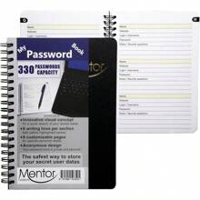 Mentor Creations My Password Book - 7" X 5" Quick Search Design Password And Private Code Journal (Green Marble, Regular) - Green Marble - View 2