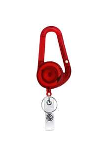 1 pièce Porte-clés plat, enrouleur rétractable avec mousqueton, boucle d'alpinisme, enrouleur rétractable avec attache, porte-badge rétractable pour infirmière, médecin, plein air. Boucle d'alpinisme télescopique facile à tirer pour sac à dos scolaire