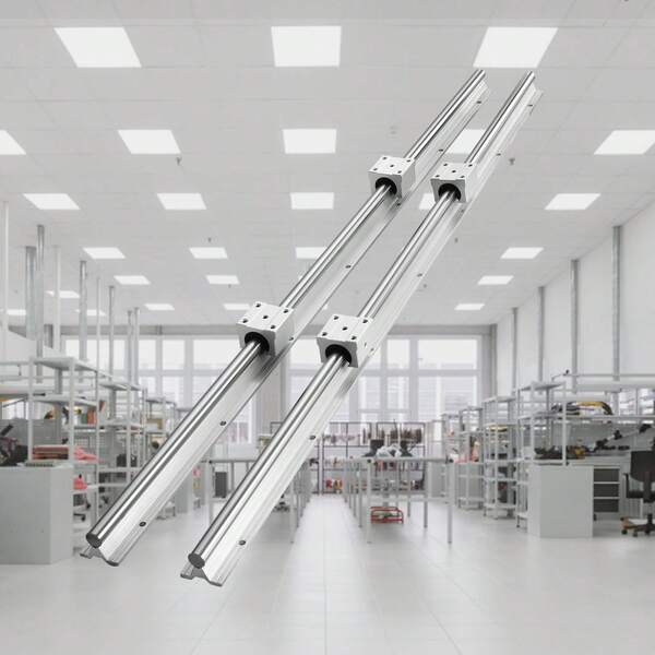 Linear Guide Rail Set, SBR20 800 To 1200mm, 2 PCS 31.5 To 47.2-Inch  In SBR20 Rails & 4 PCS SBR20UU Slide Blocks Or 4 SBR20UU Bearings. Ideal For CNC Machines Automation Projects And DIY Crafts