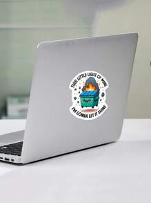 1 件防水、防潮、有趣的汽车贴花贴纸，可贴在杯子、笔记本电脑、汽车上，也可用作礼物