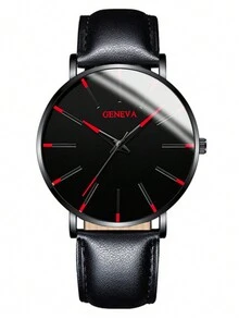 Set de 6 relojes de cuarzo de estilo deportivo y punk para hombres - Multicolor - Ver 6